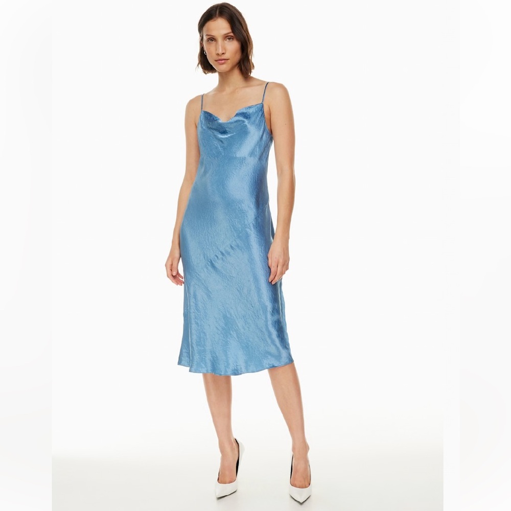 NWT Babaton Model Satin Midi Dress